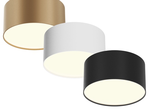  吸顶灯 Zon C032CL-12W3K-RD-B, C033d模型 