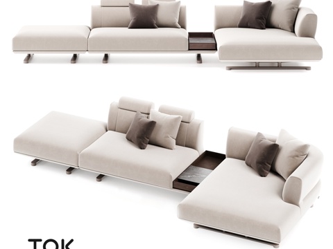  (OM) TAKT S8 模块化沙发系列 Tok Furni3d模型 