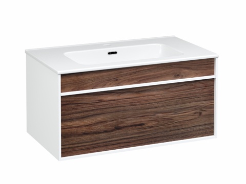  OM带洗脸盆柜STWORKIVestervik80胡桃木3d模型 