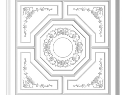  天花板构图第51号3d模型 