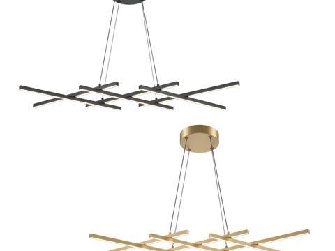  吊灯光环 MOD244PL-L50BK; MOD244PL-3d模型 