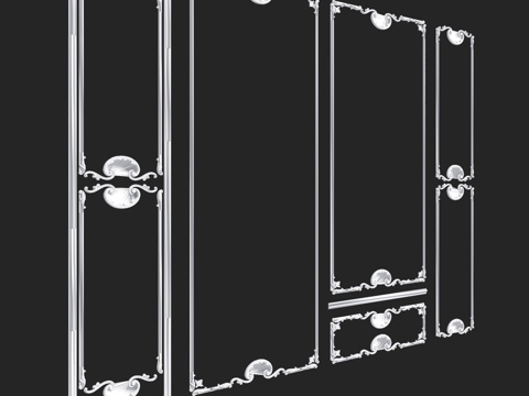  RosLepnina NEVADA系列4-5-6-7号框架3d模型 