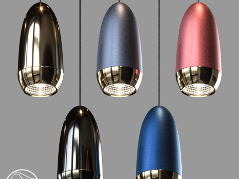 LampsShop.ru PDL2492 彩色吊灯3d模型 