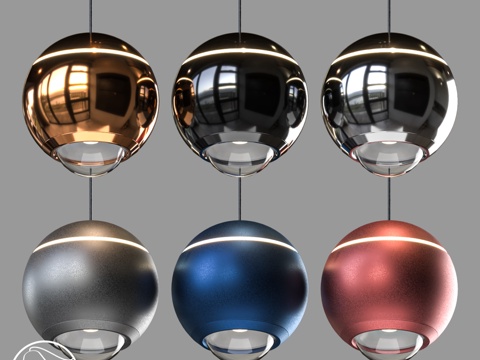  LampsShop.ru PDL2491 圆形吊灯3d模型 