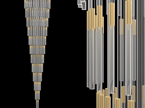  大型长吊灯 IT-Laser-Clean-300-54803d模型 