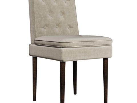  OM乡村风格餐椅3d模型 