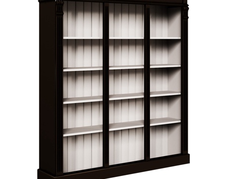  OM经典开放式书架3d模型 