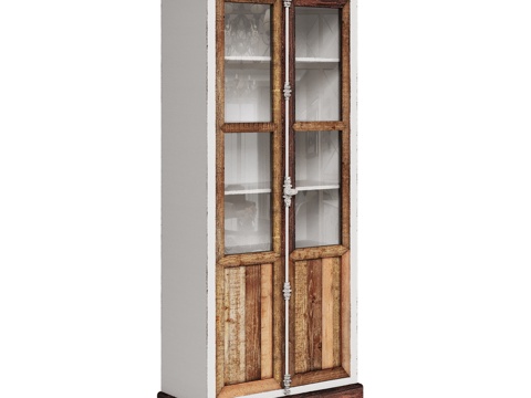  乡村风格双门OM橱柜3d模型 