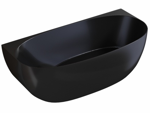  碳纤维浴缸 ABBER Karbon AK9004 黑色款3d模型 