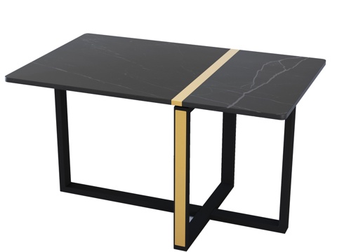  皮卡特照明出品的黑色黄铜桌，货号311853d模型 