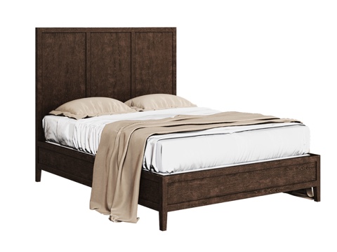  OM 160x200简约风格低脚板床3d模型 