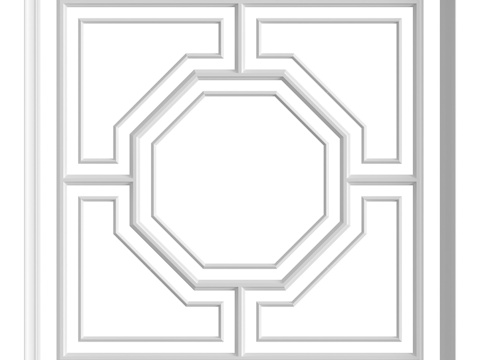  天花板构图第50号3d模型 