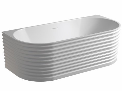  人造石浴缸 ABBER Stein AS96523d模型 