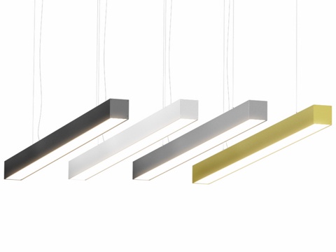  OM 悬挂式线性LED灯具 50x503d模型 