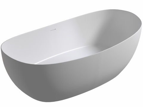  人造石浴缸 ABBER Stein AS96153d模型 