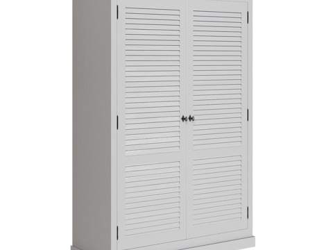  OM经典风格双门衣柜3d模型 