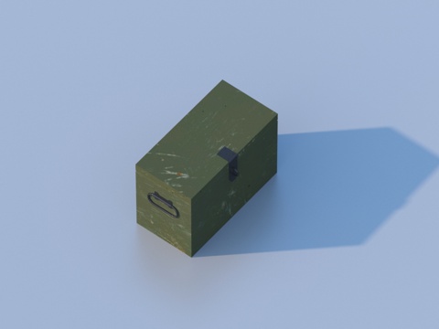  箱子 木箱子3d模型 