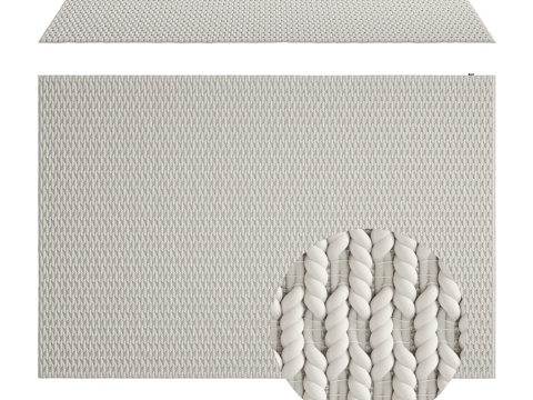  羊毛地毯 Decaro Rugs D110011 尺寸 23d模型 