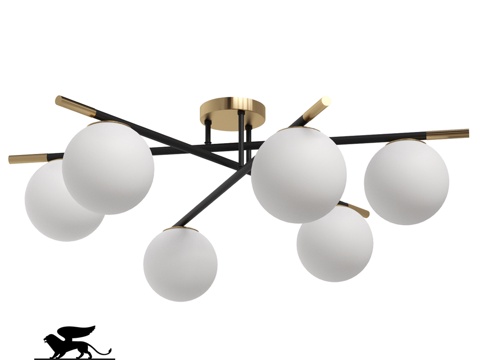  ARTE灯具OM A2224PL-6BK3d模型 