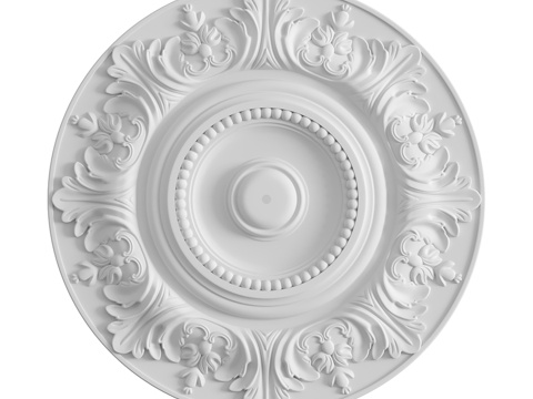  108号灰泥装饰花饰3d模型 