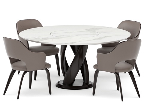  Virtuos D 160x160餐桌配套餐组（Statua3d模型 