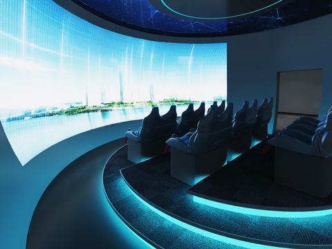  球幕影院3d模型 