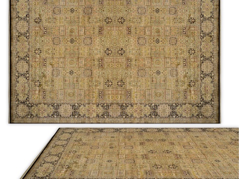  安西地毯（编号1710）3d模型 