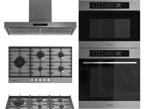  霍夫曼微波炉烤箱3d模型 