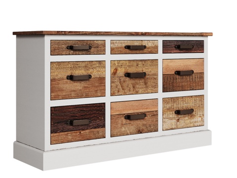  OM 145厘米乡村风格抽屉柜3d模型 