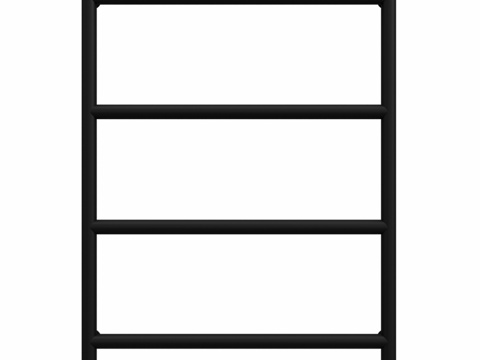  OM电热毛巾架EWRIKA Gera 60x40, b3d模型 