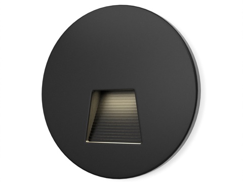  带可拆卸框架的圆形LED嵌入灯具3d模型 