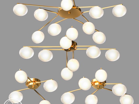  LampsShop.ru PL3208 吊灯 Stella3d模型 