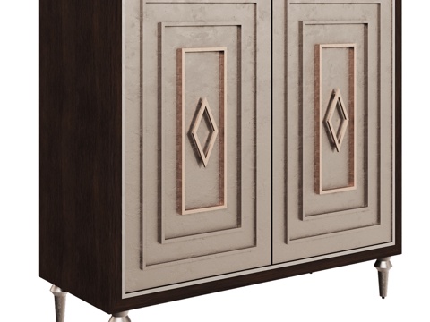 OM设计师双门抽屉柜3d模型