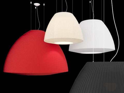  ATTA-AX-60 织物吊灯灯罩 A3d模型 