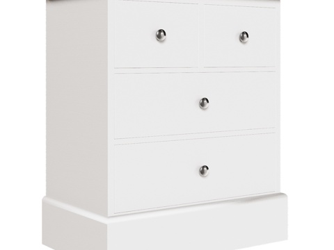  OM经典款四抽屉梳妆台3d模型 