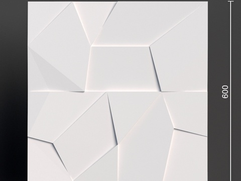  面板 094 (600x600x30)3d模型 