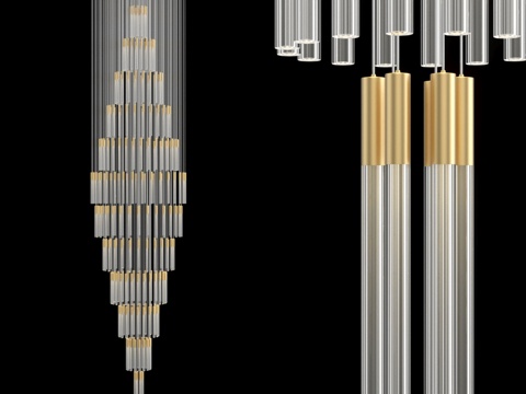  长形吊灯 IT-Laser-Clean-267-55883d模型 