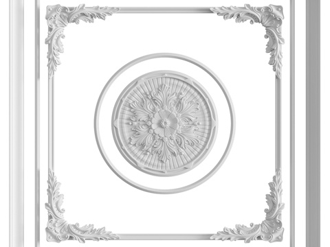  天花板组合第72号3d模型 