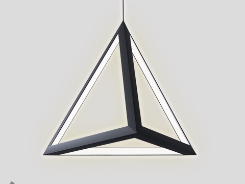  模块化灯具Tetrahedron 600吊灯落地灯3d模型 