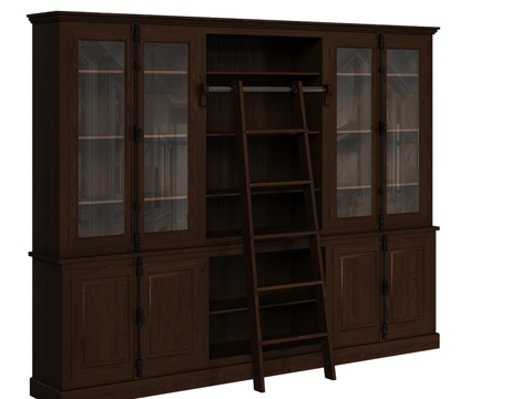  OM 经典款展示柜 带比利时锁3d模型 