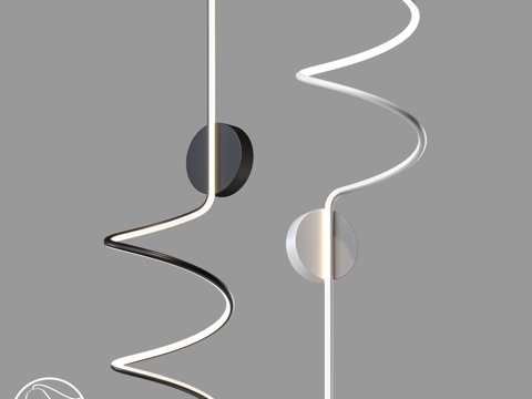  LampsShop.ru B4520 卷发壁灯3d模型 