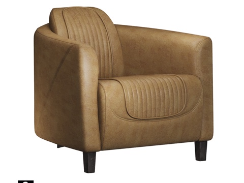  OM 飞行员复古皮革3d模型 