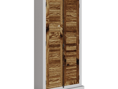  OM经典款双门衣柜3d模型 