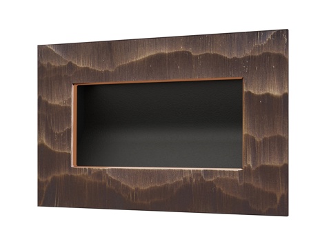  黄铜做旧矩形照明灯3d模型 