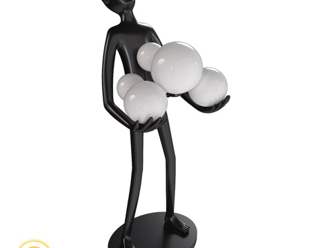  小光强灯具3d模型 