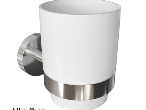  玻璃艾伦布劳优先系列6.31002-00 白色铬色款3d模型 