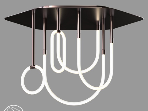  LampsShop.ru PL3220 霓虹灯管吊灯3d模型 