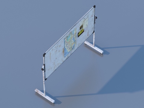  展示板 黑板 移动画板3d模型 