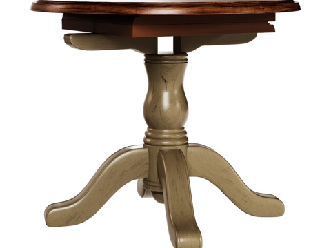  OM经典固定餐桌3d模型 