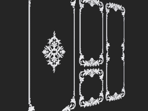  RosLepnina出品 BRITTANI系列7-8-9号框3d模型 